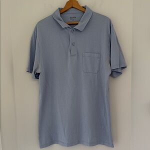 DU/ER Men's Light Blue Polo Shirt Size Large